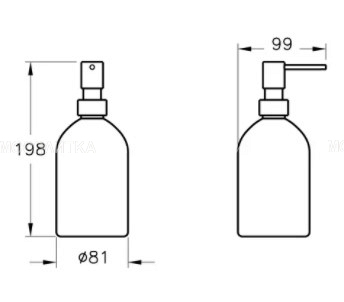 Дозатор для жидкого мыла VitrA Origin A4489126, медь - изображение 2