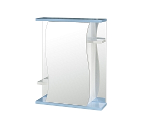 Зеркало-шкаф навесной без подсветки Mixline Венеция-60 голубой 525886