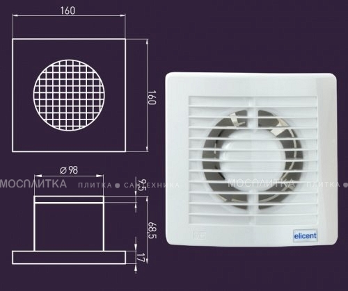 Вентилятор Migliore VentiLaTorro 100, ML.VTR-50.510, с декоративной решеткой, бронза - изображение 2