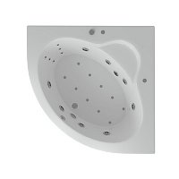 Акриловая ванна Aquatek Калипсо 146х146 см KAL146-0000005 с гидромассажем, белый
