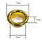 Декоративное кольцо для раковины Migliore Ricambi ML.RIC-30.810.DO золото - 3 изображение