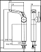 Смеситель Ideal Standard Melange A4266AA одноручковый для умывальника Vessel, под 1 отверстие, гибкая подводка, хром - 2 изображение