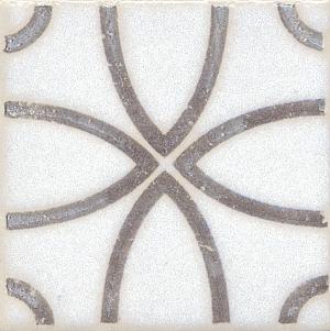 Вставка Амальфи орнамент коричневый 9,8х9,8