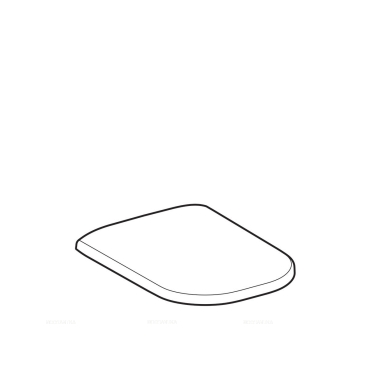Крышка-сиденье Geberit Smyle 500.236.01.1 белая с микролифтом - 2 изображение