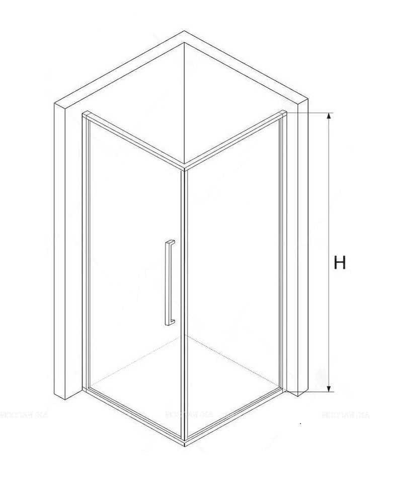 Душевой уголок RGW SV-43-B 06324380-14 80x100 см прямоугольный стекло прозрачное черный - изображение 2