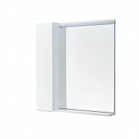 Зеркальный шкаф Aquaton Рене 80x85см 1A222502NRC80 с подсветкой цвет белый/грецкий орех1