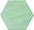 Керамическая плитка Ape Ceramica Плитка Hexa Toscana Ghost Green 13х15
