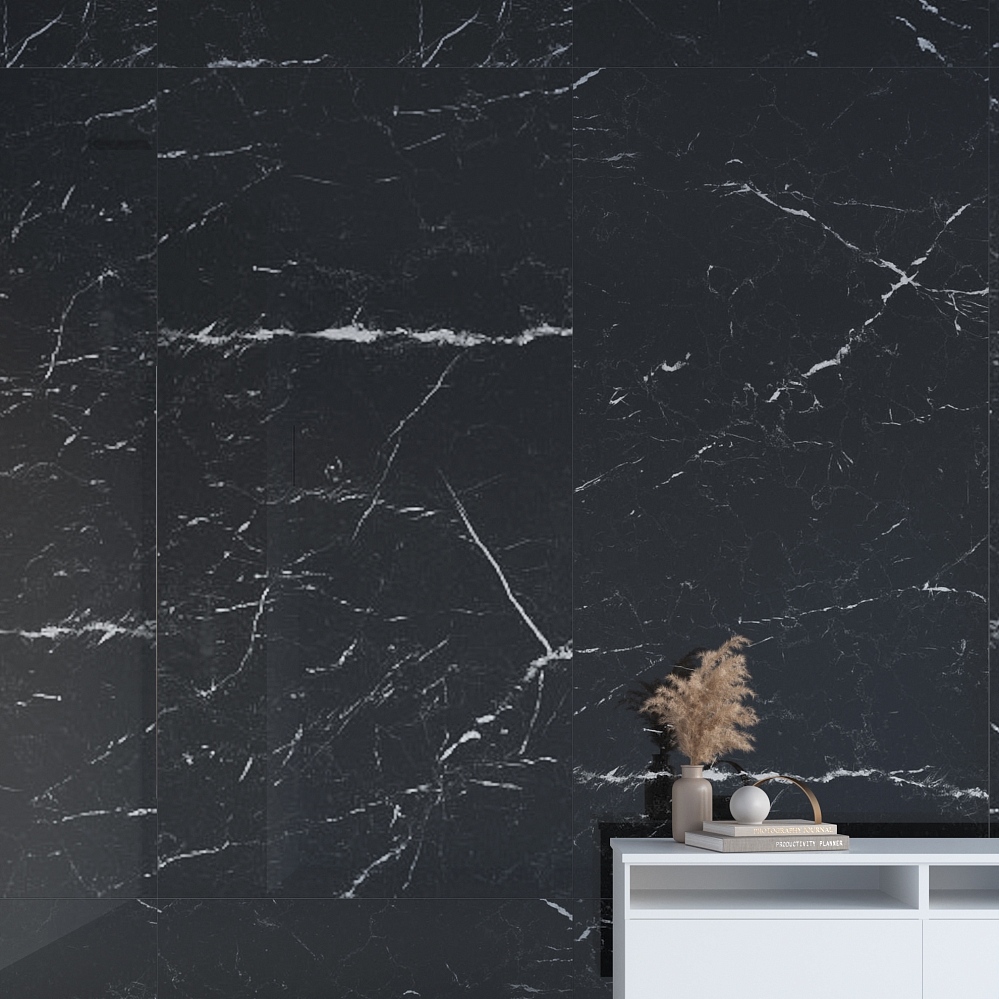 Керамогранит Marazzi Italy Grande Marble Look Elegant Black Lux 120х240 - изображение 2