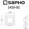 Мыльница Sapho Apollo 1416-02 хром - 3 изображение