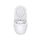 Комплект подвесной безободковый унитаз Vincea Evo VT1-34, цвет белый, ультратонкое soft-close сиденье + инсталляция Geberit Duofix 458.124.21.5 с кнопкой, хром глянцевый - изображение 5