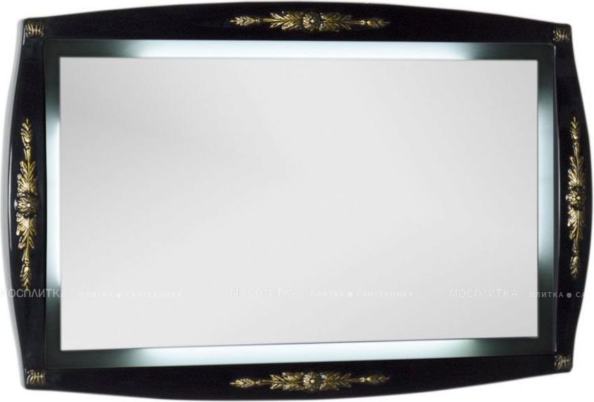 Зеркало Aquanet Виктория 120 00183927 черный / золото - изображение 3
