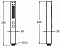 Душевая лейка Jacob Delafon Shift+ E21336-CP 2 режима, d 2,8 см., хром - 2 изображение