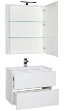 Комплект мебели для ванной Aquanet Алвита 70 белый - 4 изображение
