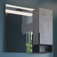 Зеркальный шкаф Comforty Франкфурт-90 00-00006504 бетон светлый