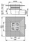 Сливной трап AlcaPlast APV26C 105x105/50 с "сухим" гидрозатвором - 2 изображение