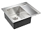 Мойка кухонная Paulmark Alster PM825951-BSL брашированная сталь - 2 изображение