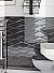 Керамическая плитка Cersanit Плитка Vegas рельеф черный 25х75 - 2 изображение