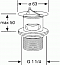 Донный клапан для раковины Kludi 1042705-00 - 2 изображение