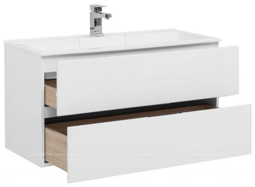 Комплект мебели для ванной Aquanet Алвита 100 белый - 6 изображение