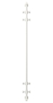 Полотенцесушитель водяной Сунержа Хорда 120х9,8 см 12-4124-1200 белый - изображение 2