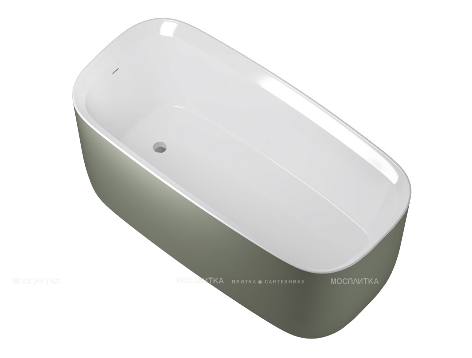 Акриловая ванна Allen Brau Infinity 170x78 2.21003.20/CGM белый глянец/цементно-серый - изображение 2