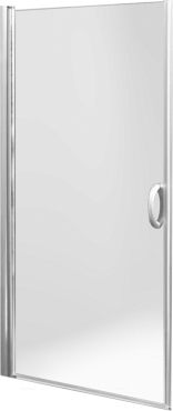 Душевая дверь Am.Pm Bliss L 90 см для фиксированного стекла, стекло прозрачное, профиль хром - 2 изображение