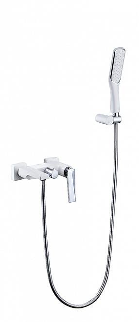 Смеситель Boheme Venturo 373-W для ванны с душ.гарнитуром белый-хром