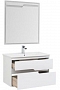 Комплект мебели для ванной Aquanet Модена 85 белый глянец - изображение 3