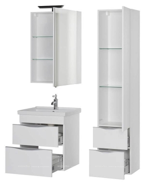 Комплект мебели для ванной Aquanet Эвора 60 белый - 7 изображение