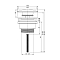 Донный клапан для раковины Wellsee Drainage System 182139000, хром, универсальный - 6 изображение