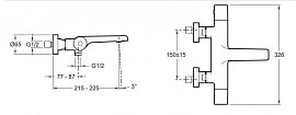 Термостат для ванны Jacob Delafon Avid E97386-CP хром глянец