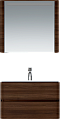 Зеркальный шкаф Am.Pm Sensation M30MCL0801NF, цвет - орех, с подсветкой, левый, 80 см - 4 изображение