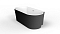 Акриловая ванна 170х80 см BelBagno BB409-1700-800-W/NM черная матовая / белая матовая - изображение 2