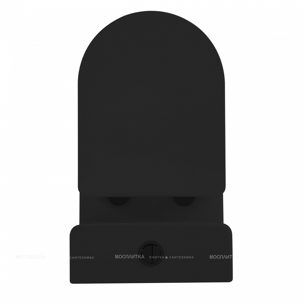 Унитаз-компакт безободковый Abber Bequem AC1112TMB с крышкой-сиденьем микролифт, черный матовый - изображение 5
