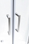 Душевой уголок Cezares Molveno-A-2-100-P-Cr, профиль хром стекло матовое 100см - 3 изображение