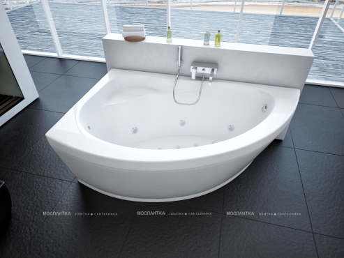 Акриловая ванна Aquatek Аякс 170 см L на объемном каркасе - 4 изображение