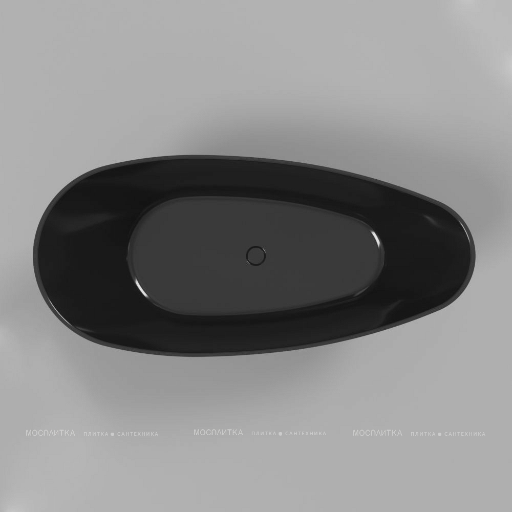 Ванна из искусственного камня 150х70 см Whitecross Spinel A 0209.150070.101 глянцевая черная - изображение 2