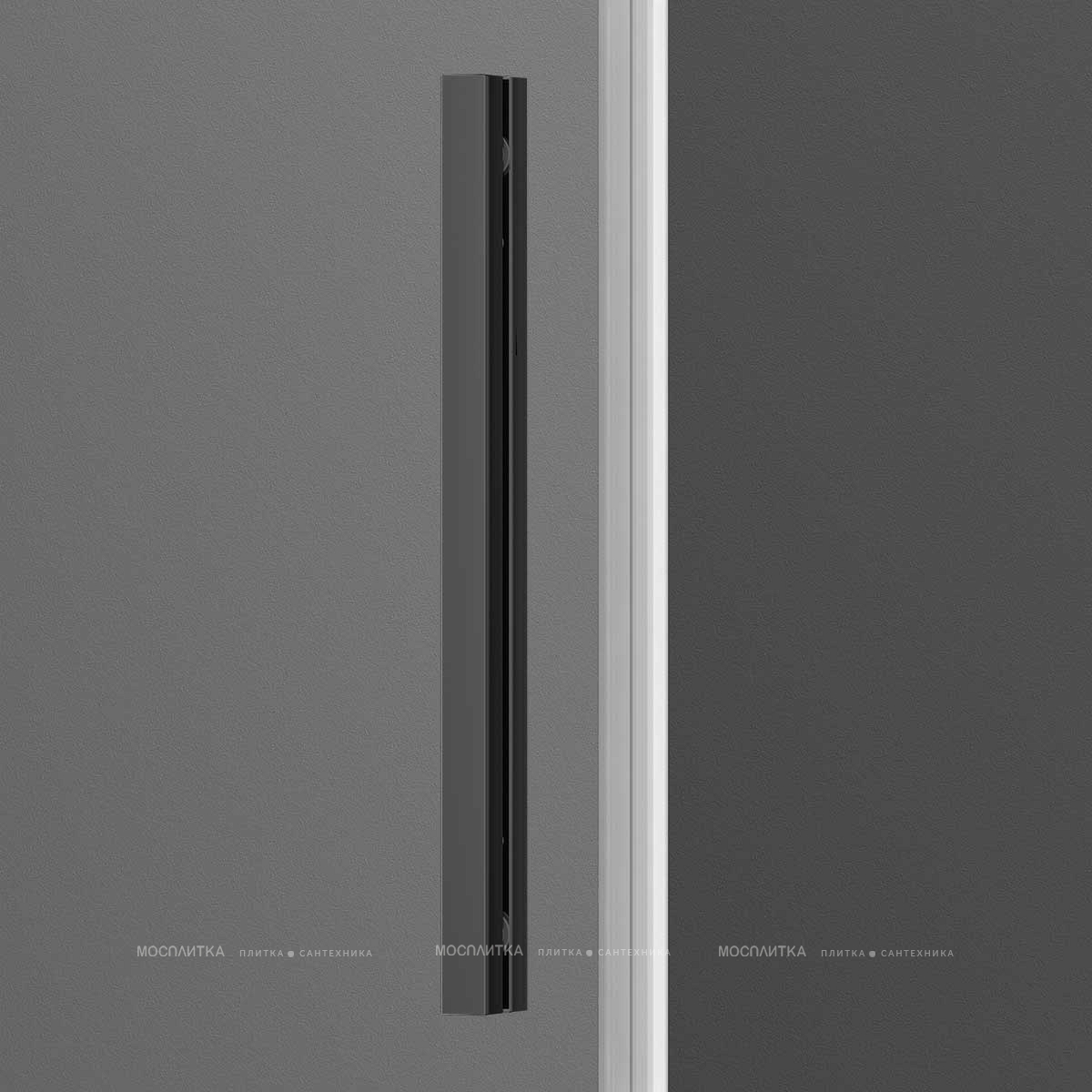 Душевая дверь Vincea Soft 110х195 VDS-3SO110CLGM, профиль вороненая сталь, стекло прозрачное - изображение 2