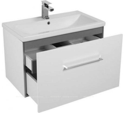 Комплект мебели для ванной Aquanet Порто 80 белый Como - 4 изображение