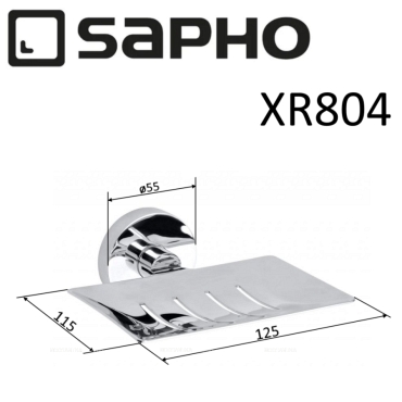 Мыльница Sapho X-Round XR804 хром - 2 изображение