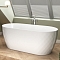 Акриловая ванна 170х78 см Black&White Swan SB320 глянцевая белая - изображение 5
