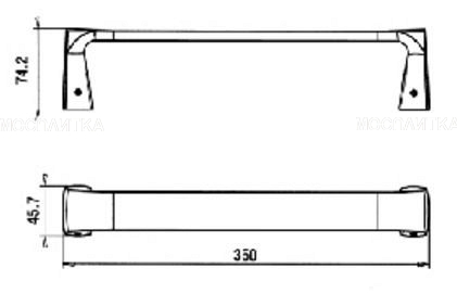 Полотенцедержатель Paini Lady 89CR001, хром, 35 см - изображение 2