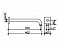 Кронштейн для верхнего душа Keuco 53088 010402 настенный с квадратным отражателем, 46.2 см - изображение 2