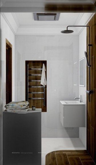 Дизайн Ванная в стиле Современный в белом цвете №12436 - 8 изображение