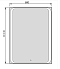 Зеркало-шкаф Jorno Modul Mol.03.60/P/W/JR, белый - 2 изображение