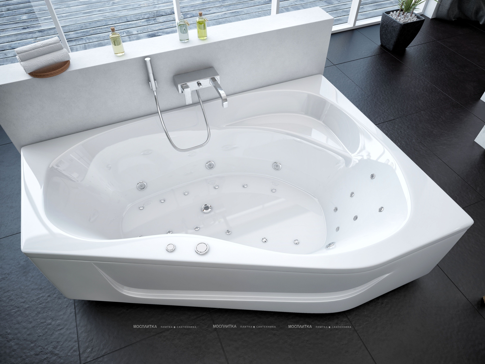 Акриловая ванна Aquatek Медея 170 см R на объемном каркасе - изображение 4