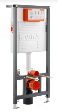 Комплект безободкового унитаза VitrA Sento Hygiene 9830B003-7207, кнопка глянцевый хром - 2 изображение