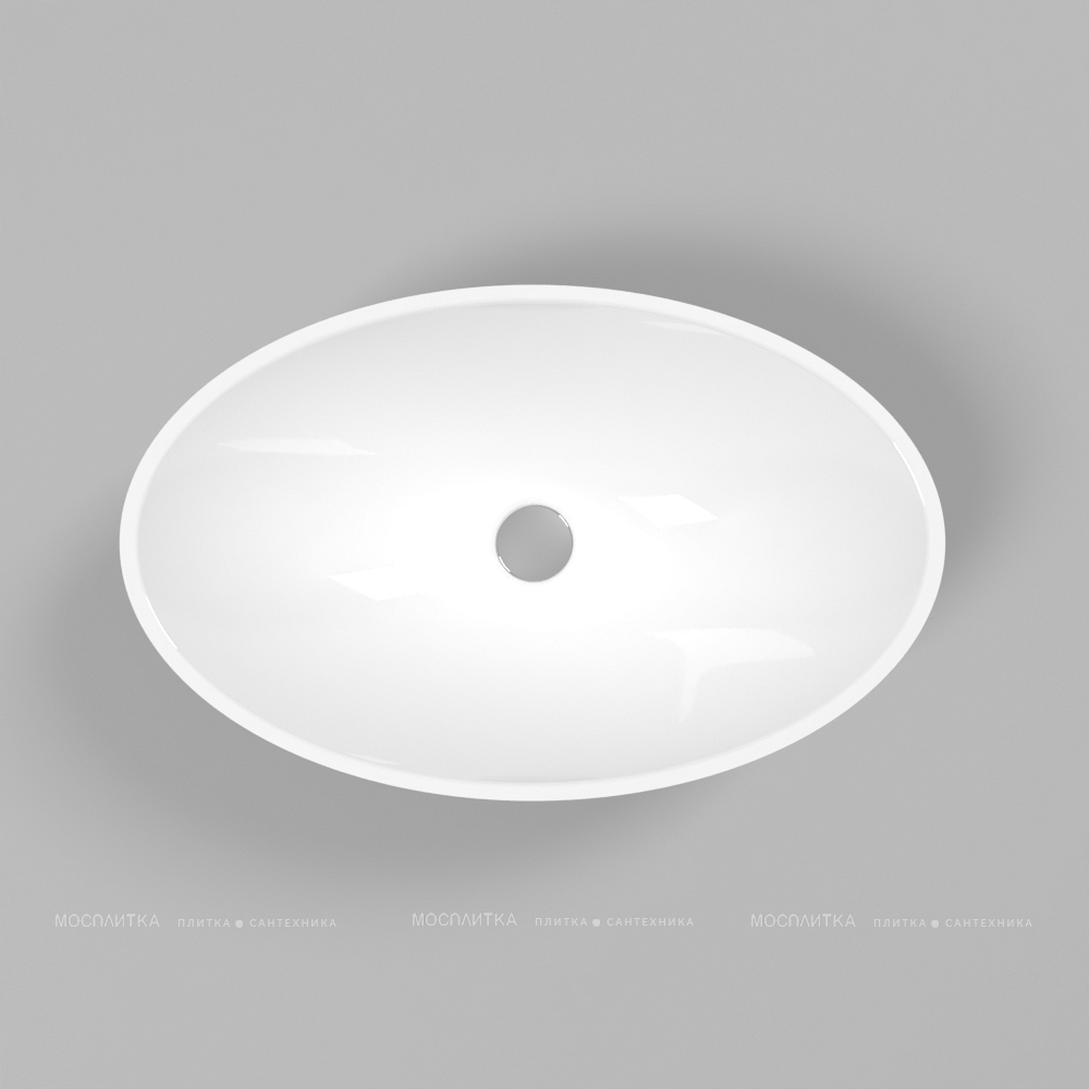 Раковина Whitecross Aquamarine 56 см 0715.056035.100 белая глянцевая - изображение 4