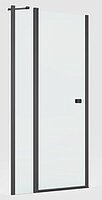 Душевая дверь Roca Capital 100Х195 см распашная с фиксированной частью M4610016M, прозрачное стекло, черный