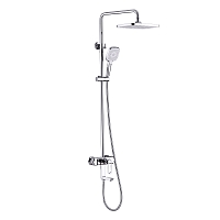 Душевая стойка Lemark Prizma для ванны и душа с регулируемой высотой штанги, LM3962C1